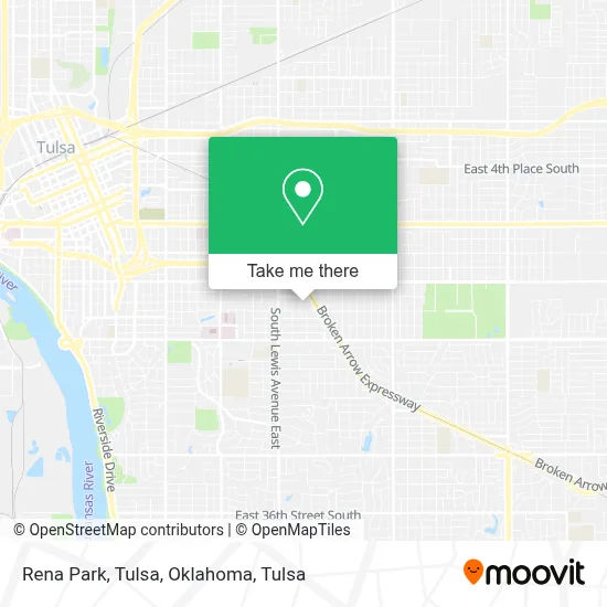 Rena Park, Tulsa, Oklahoma map