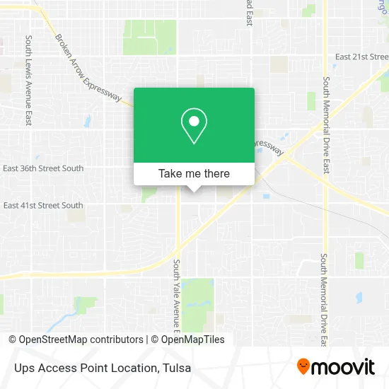 Ups Access Point Location map