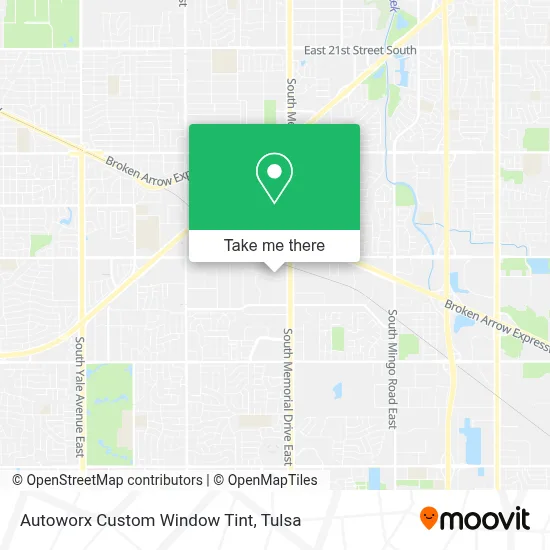 Autoworx Custom Window Tint map