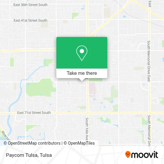 Paycom Tulsa map