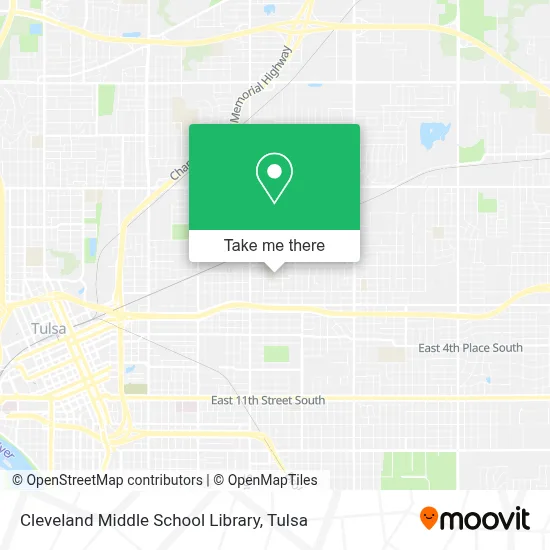 Cleveland Middle School Library map
