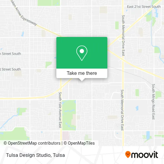 Tulsa Design Studio map