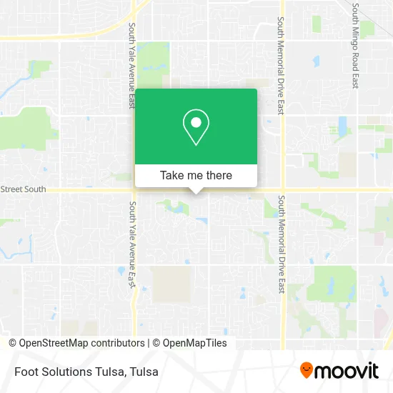 Foot Solutions Tulsa map