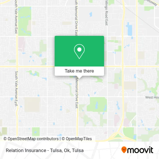 Relation Insurance - Tulsa, Ok map