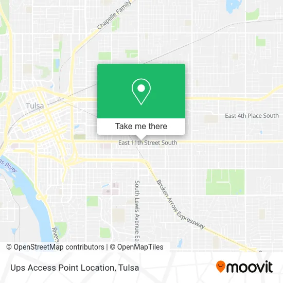 Ups Access Point Location map