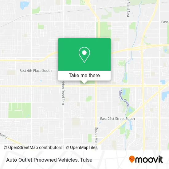 Auto Outlet Preowned Vehicles map