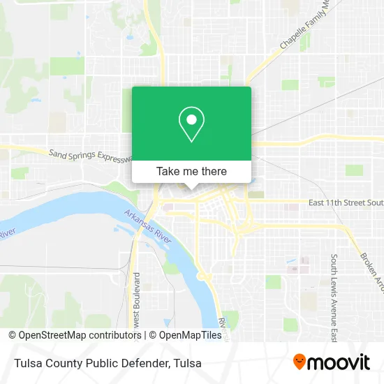 Tulsa County Public Defender map