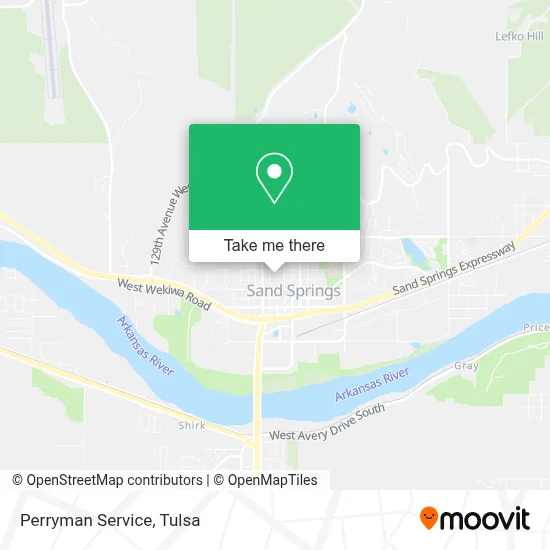 Perryman Service map