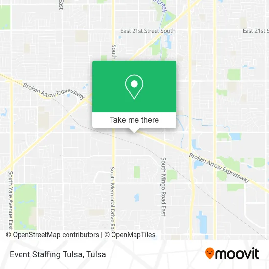 Event Staffing Tulsa map