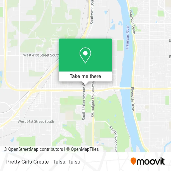 Pretty Girls Create - Tulsa map