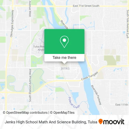 Jenks High School Math And Science Building map