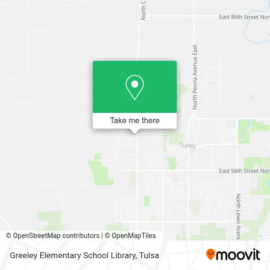 Greeley Elementary School Library map