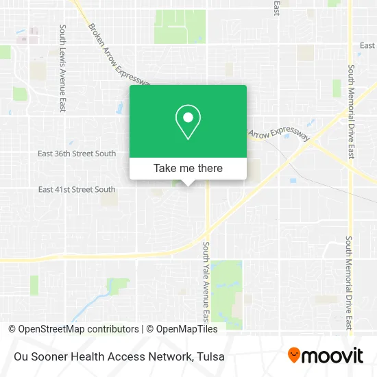 Ou Sooner Health Access Network map