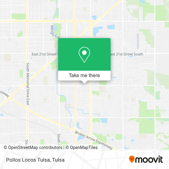 Pollos Locos Tulsa map