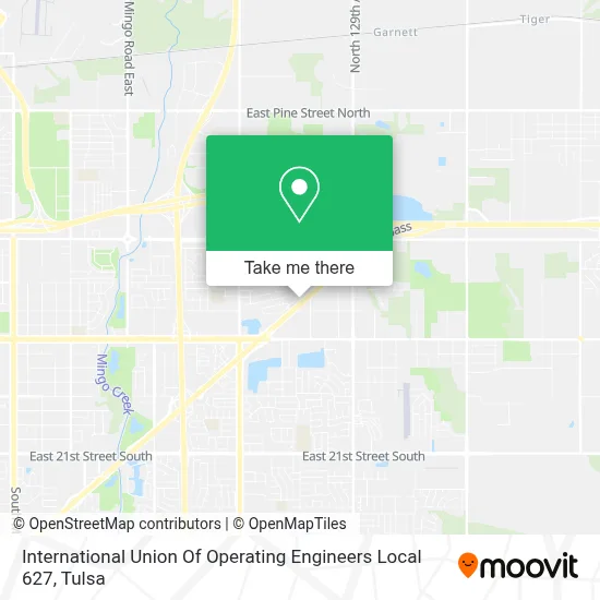 International Union Of Operating Engineers Local 627 map
