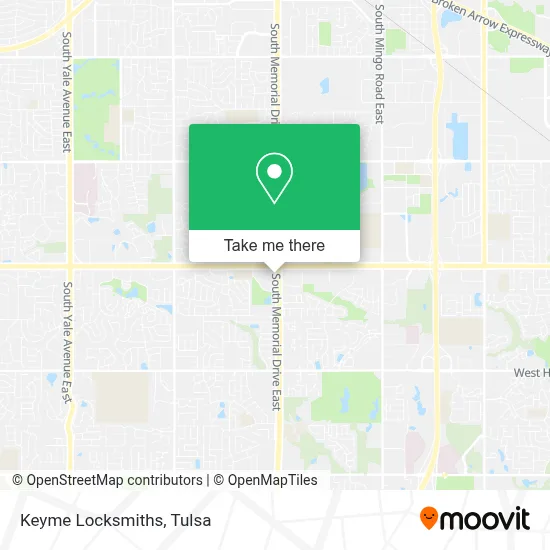 Keyme Locksmiths map