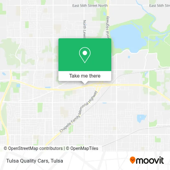 Tulsa Quality Cars map