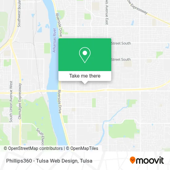 Phillips360 - Tulsa Web Design map