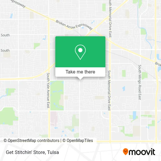 Get Stitchin' Store map