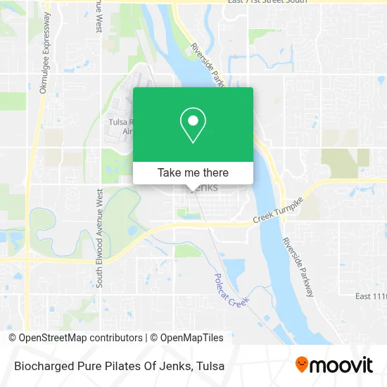 Biocharged Pure Pilates Of Jenks map