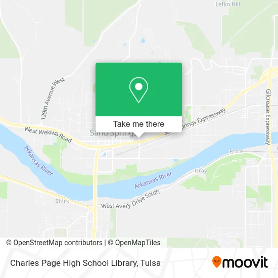 Charles Page High School Library map