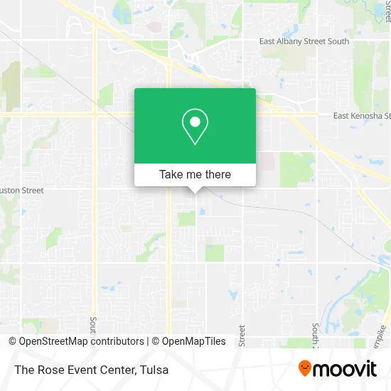 The Rose Event Center map