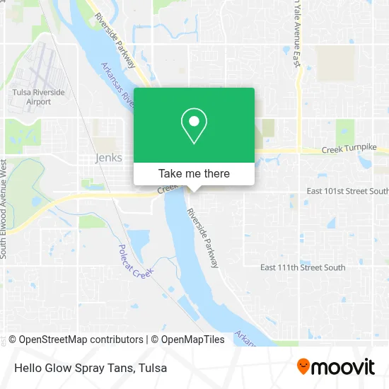 Hello Glow Spray Tans map