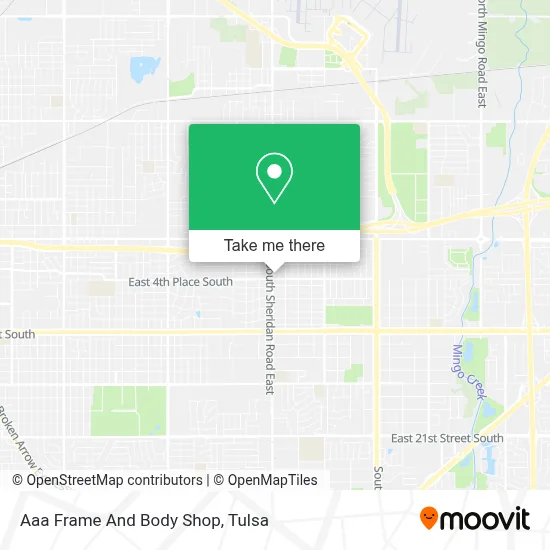 Aaa Frame And Body Shop map