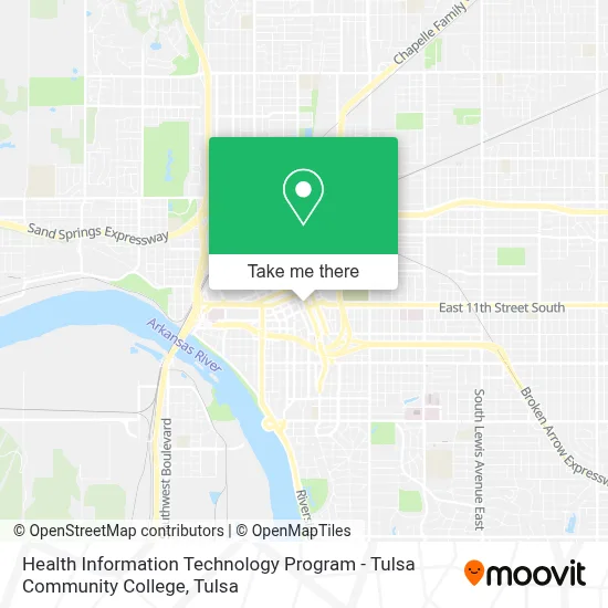 Health Information Technology Program - Tulsa Community College map