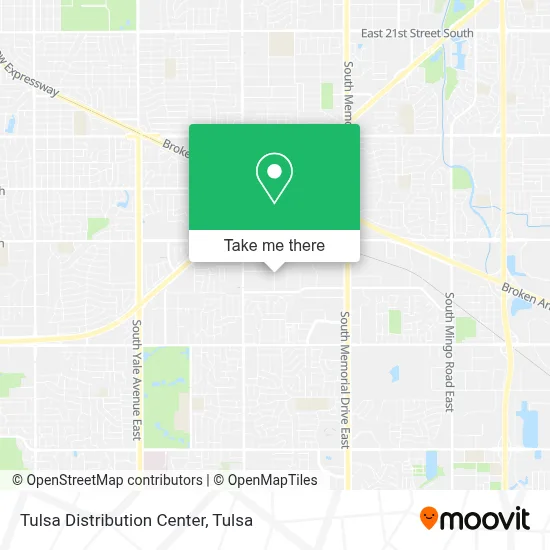 Tulsa Distribution Center map