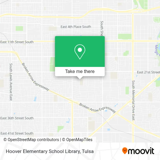 Hoover Elementary School Library map