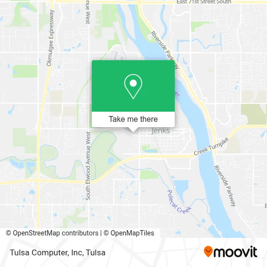 Tulsa Computer, Inc map