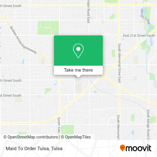 Maid To Order Tulsa map