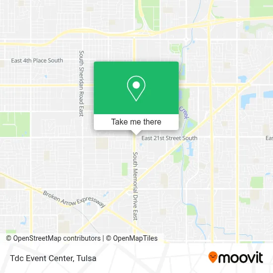 Tdc Event Center map