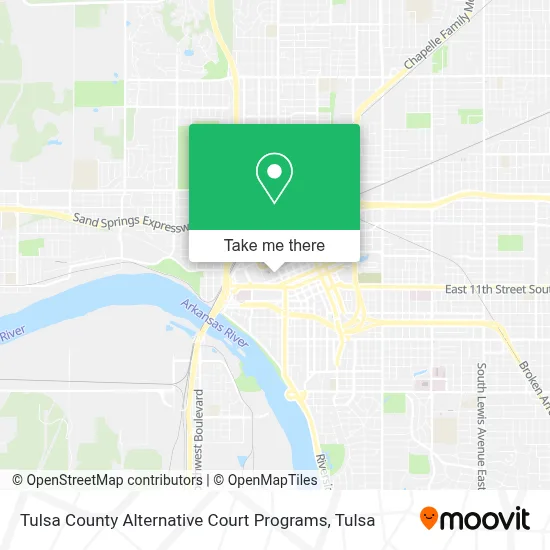 Tulsa County Alternative Court Programs map