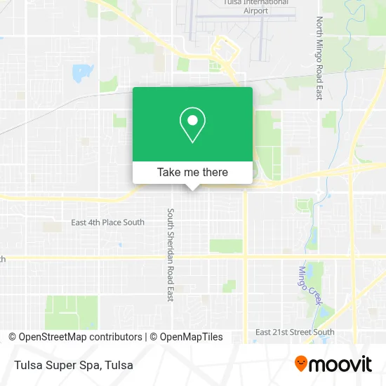 Tulsa Super Spa map