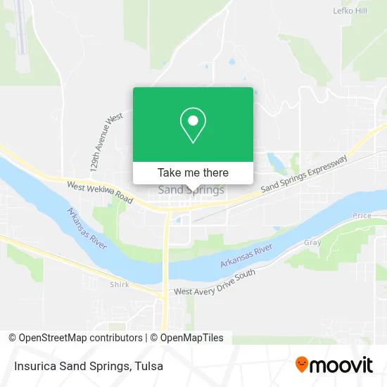 Insurica Sand Springs map