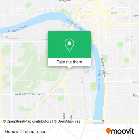 Goodwill Tulsa map