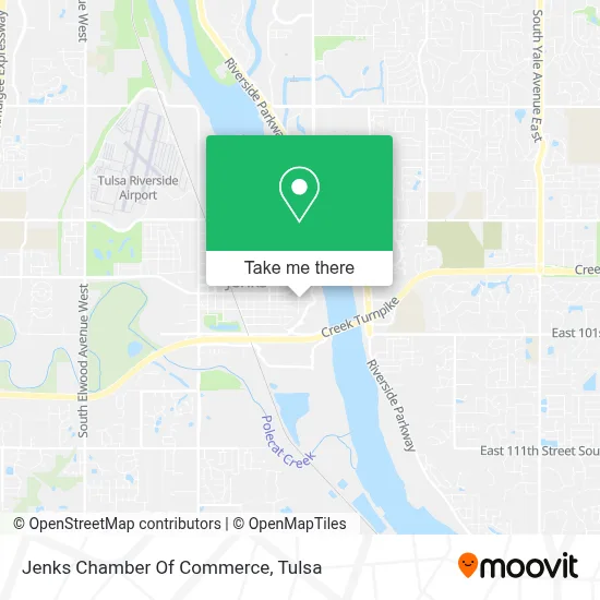 Jenks Chamber Of Commerce map