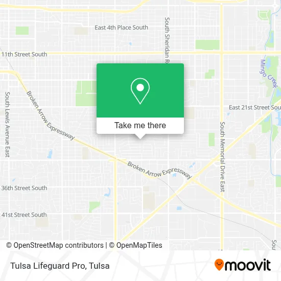 Tulsa Lifeguard Pro map