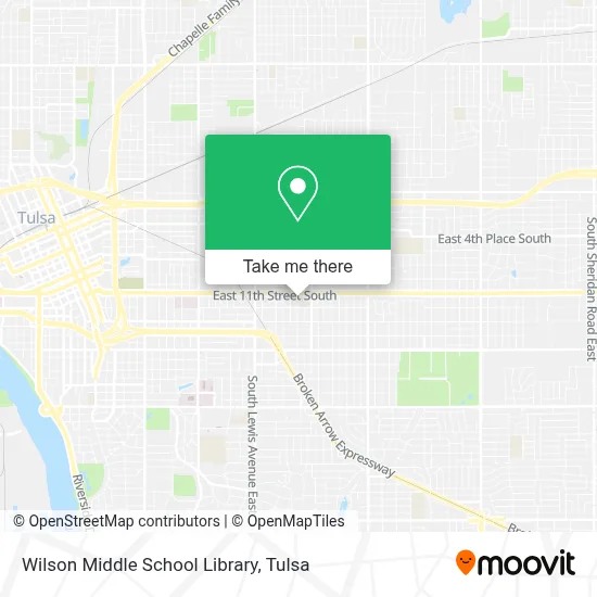 Wilson Middle School Library map