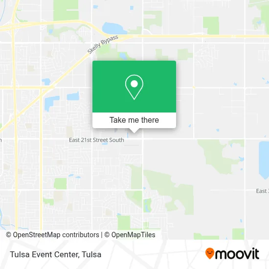 Tulsa Event Center map