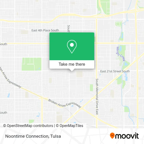 Noontime Connection map
