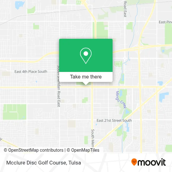 Mcclure Disc Golf Course map