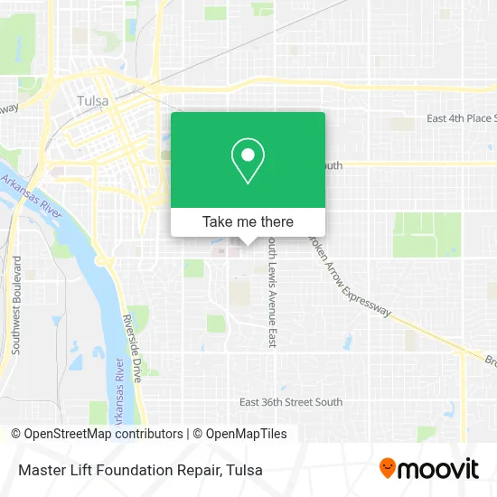 Master Lift Foundation Repair map