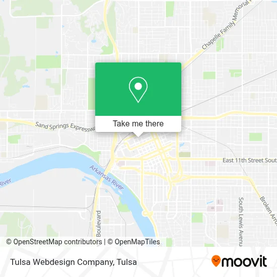 Tulsa Webdesign Company map