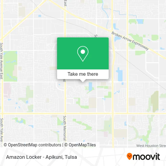 Amazon Locker - Apikuni map
