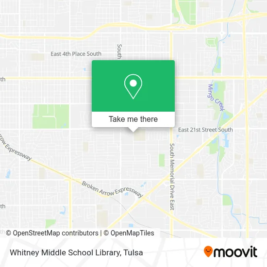 Whitney Middle School Library map