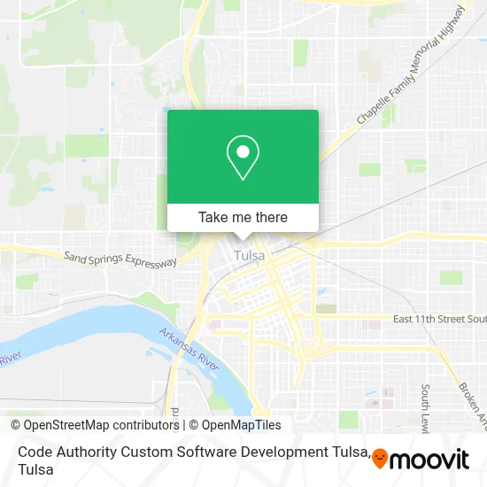 Code Authority Custom Software Development Tulsa map