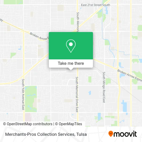 Merchants-Pros Collection Services map